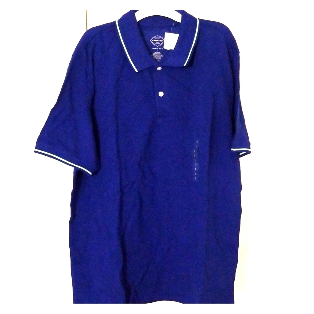 St. John's Bay Mens Navy Polo